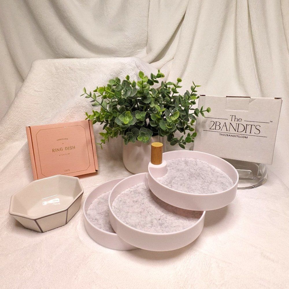 NIB Ring Dish & Jewelry Dish Catchall DUO (x2) The2Bandits & ODEME